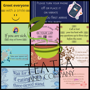 Tea Time Etiquette: A Flashcard Guide to Tea Party Manners