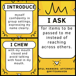 Mindful Manners: Affirmation Flash Cards for Youth